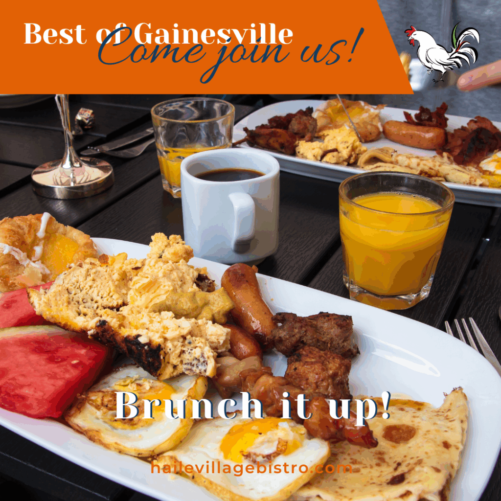Best brunch gainesville fl - picture of brunch with the words brunch it up