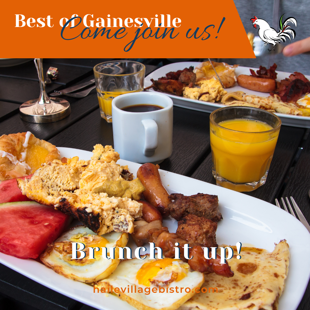 Best brunch gainesville fl - picture of brunch with the words brunch it up